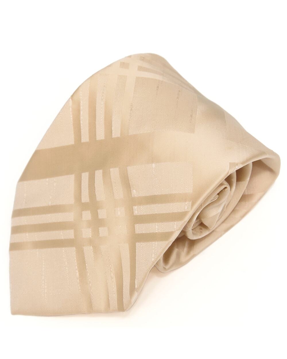 Burma The London Shop Vintage Retro Cream 60's 70's Polyester Necktie Neck Tie